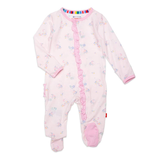 Forget Me Not Magnetic Ruffle Footie