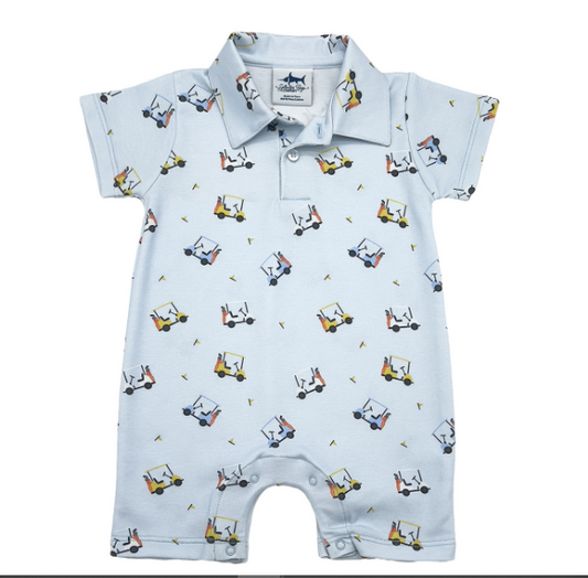 Pima Polo Romper- Golf Cart