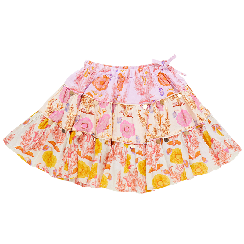 Girls Allie Skirt - Gilded Floral