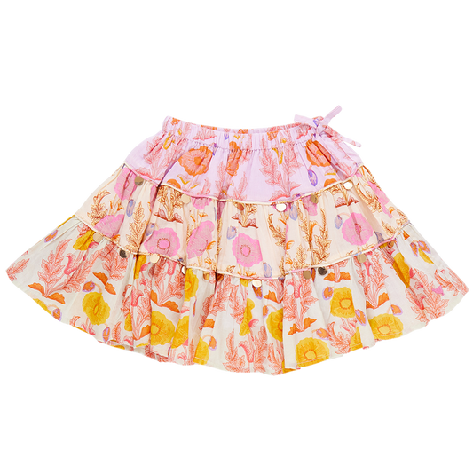 Girls Allie Skirt - Gilded Floral