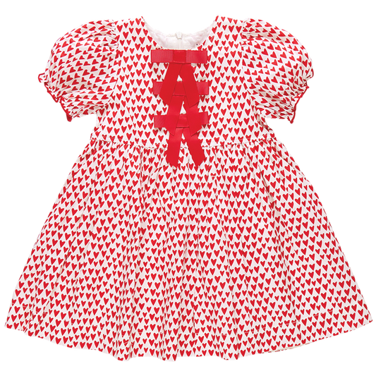 Girls Hermione Dress - Mini Hearts