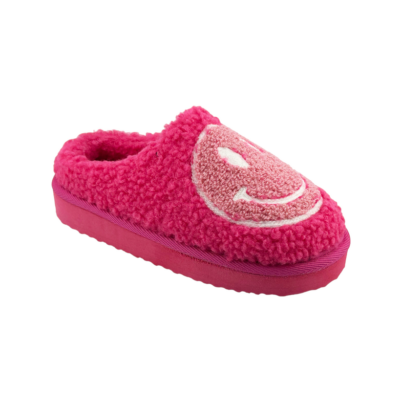 Lil Icicle Slipper - Fuschia/Blush Smiley