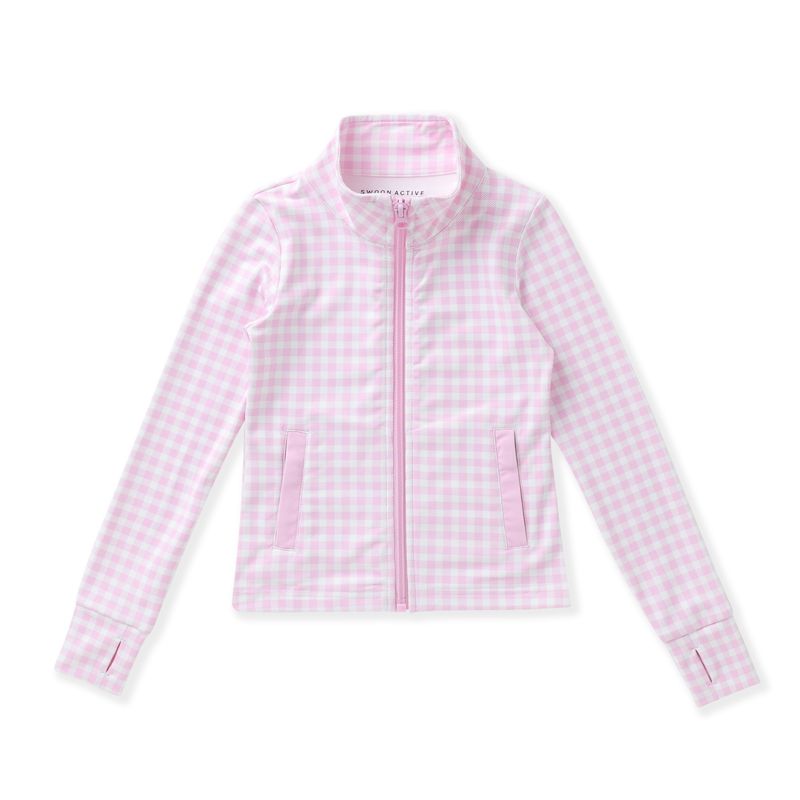 Pink Gingham Active Jacket