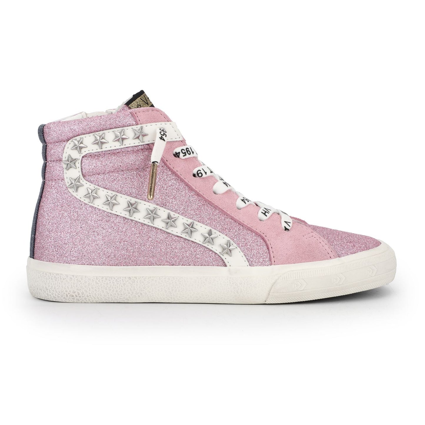 Wally High Top Pink Glitter Mini Star