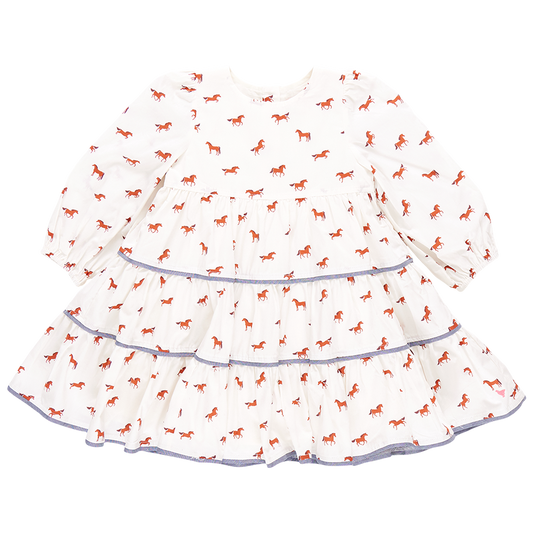 Girls Julia Dress - Tiny Horses