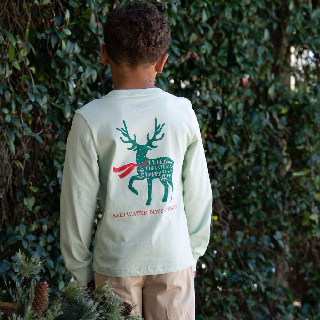 Christmas Deer LS Graphic Tee