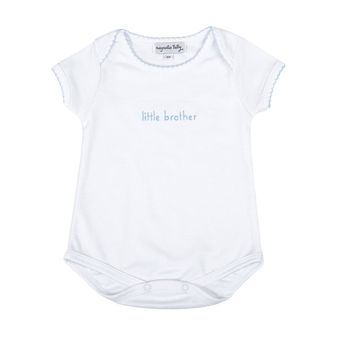 Little Brother Emb Lap Bodysuit