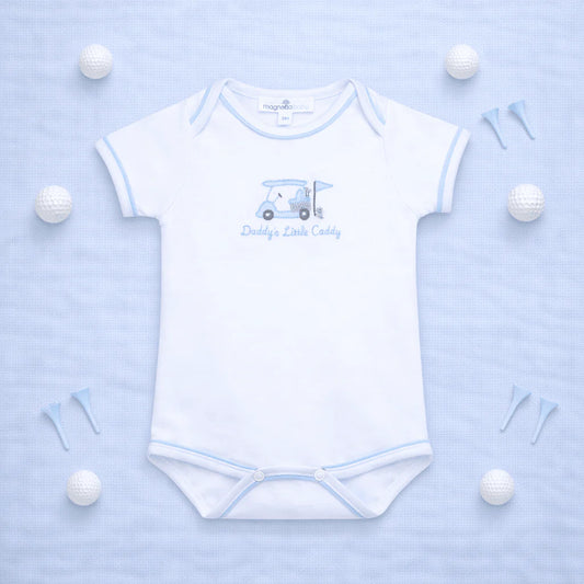 Little Golfer Bodysuit - Light Blue