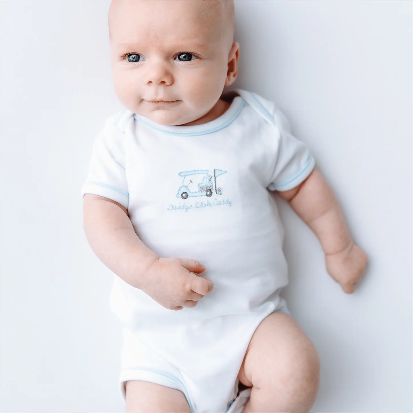 Little Golfer Bodysuit - Light Blue