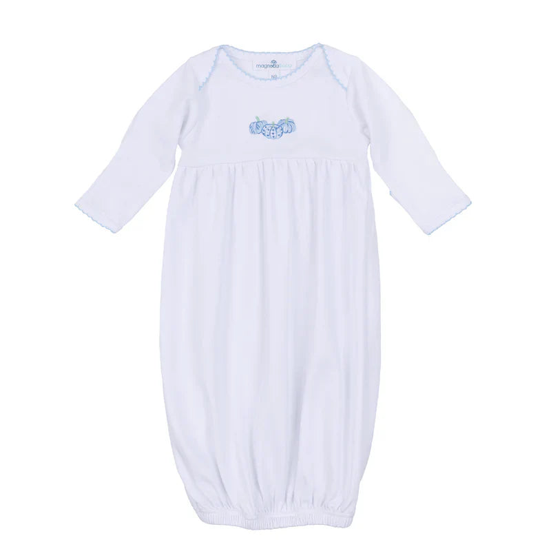Precious Pumpkins Embroidered Converter- light blue