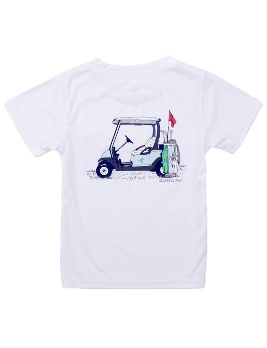 Boys Performance Tee  Country Club White