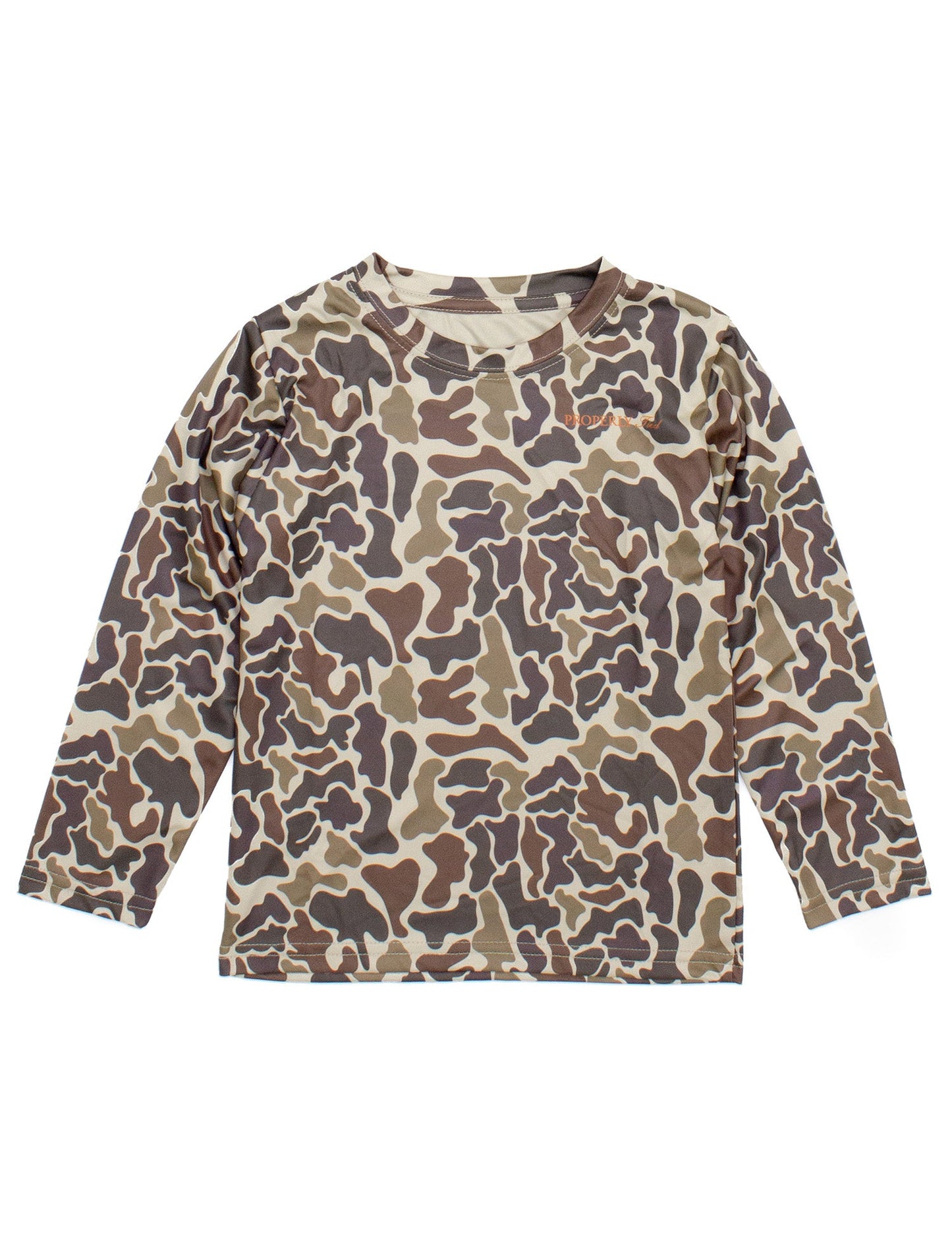 Boys Sportsman Perf L/S - Vintage Camo