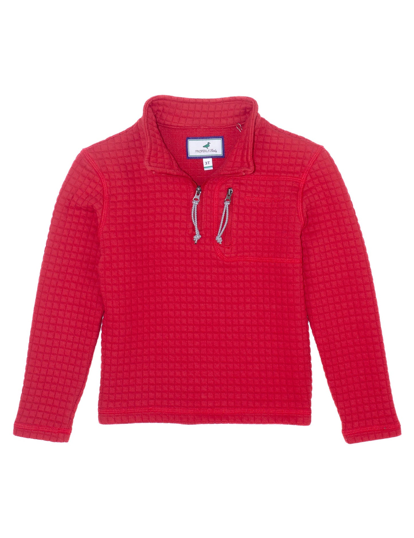 Boys Delta Pullover - True Red