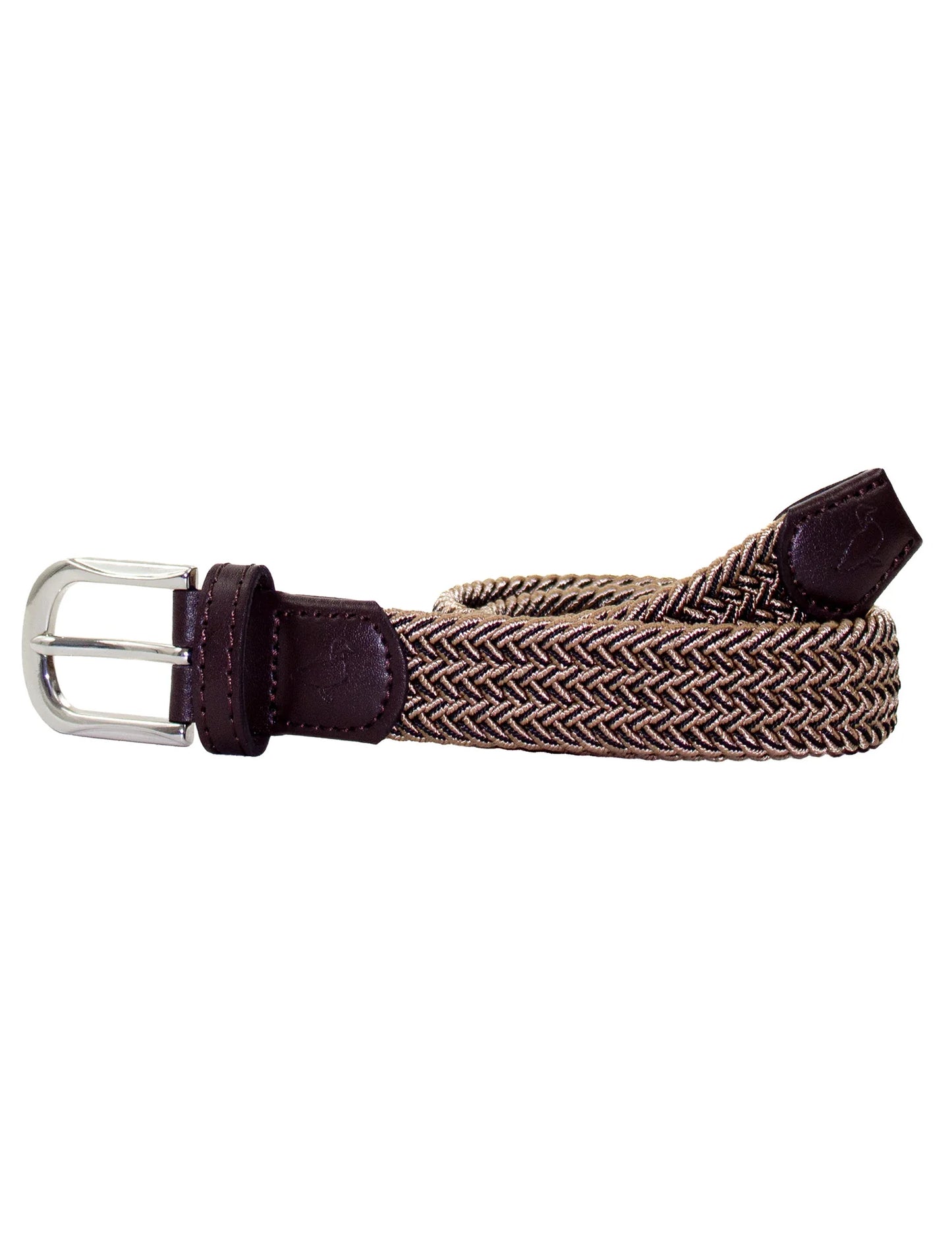 Boys Country Club Stretch Belt- Saddle