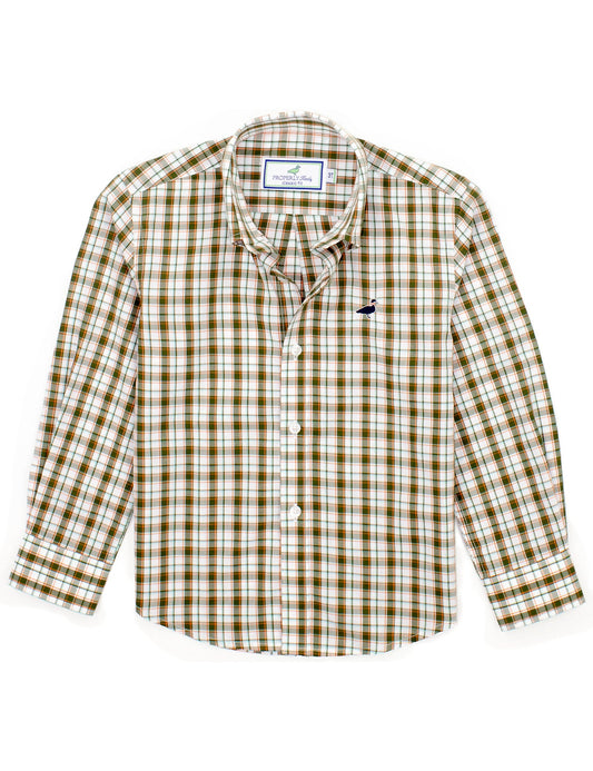 Boys Seasonal Sportshirt - Olive Grove