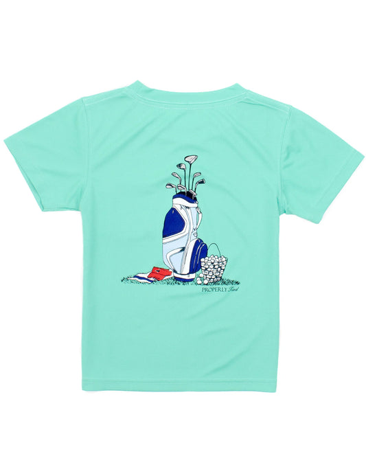 Boys Performance Tee Golf Clubs Soft Green