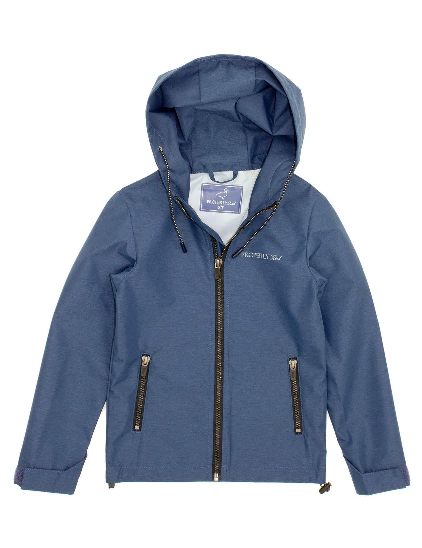 Boys Canopy Rain Jacket- Storm Blue