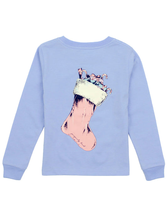 Girls Stocking LS Light Blue