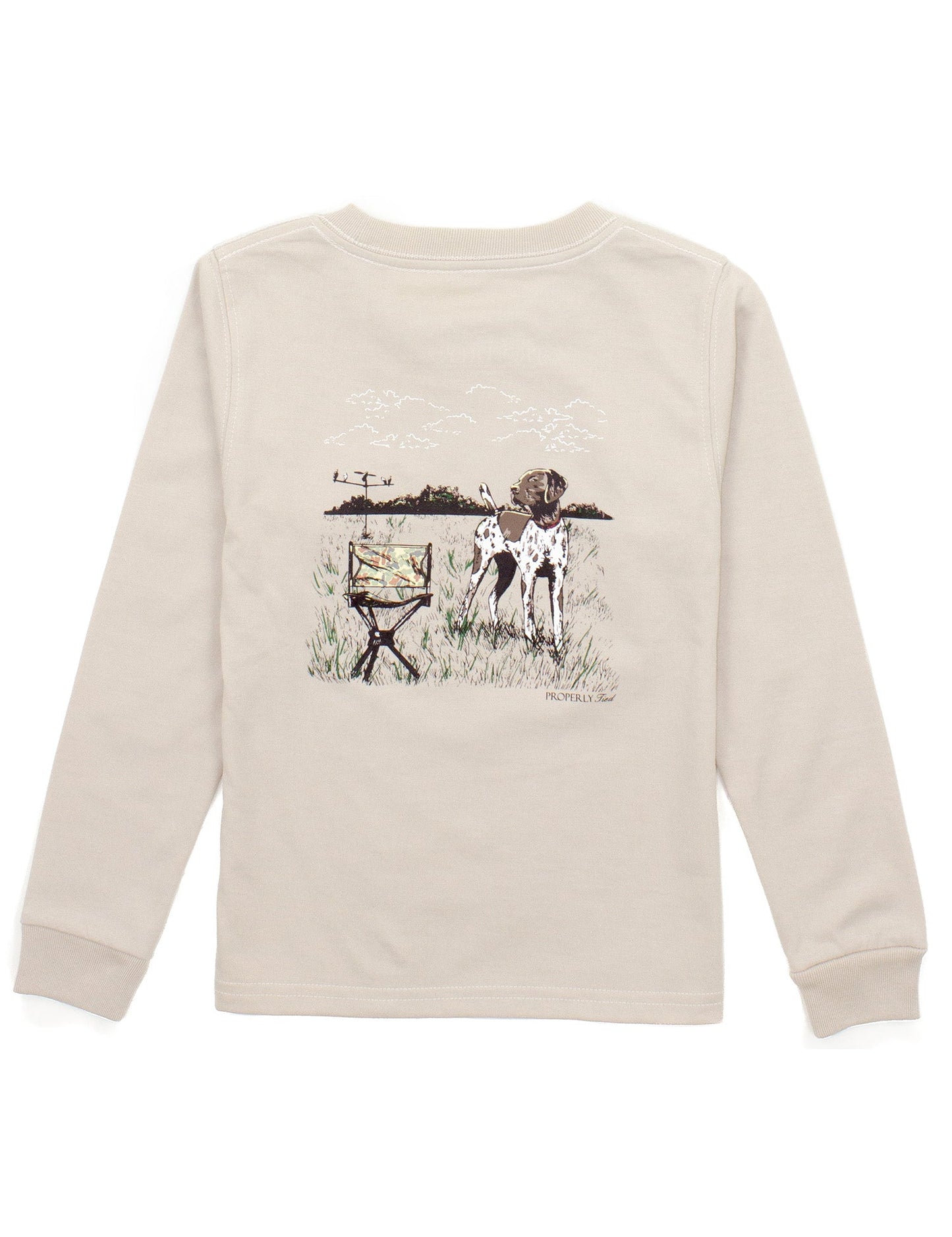 Boys Dove Hunt LS - Linen