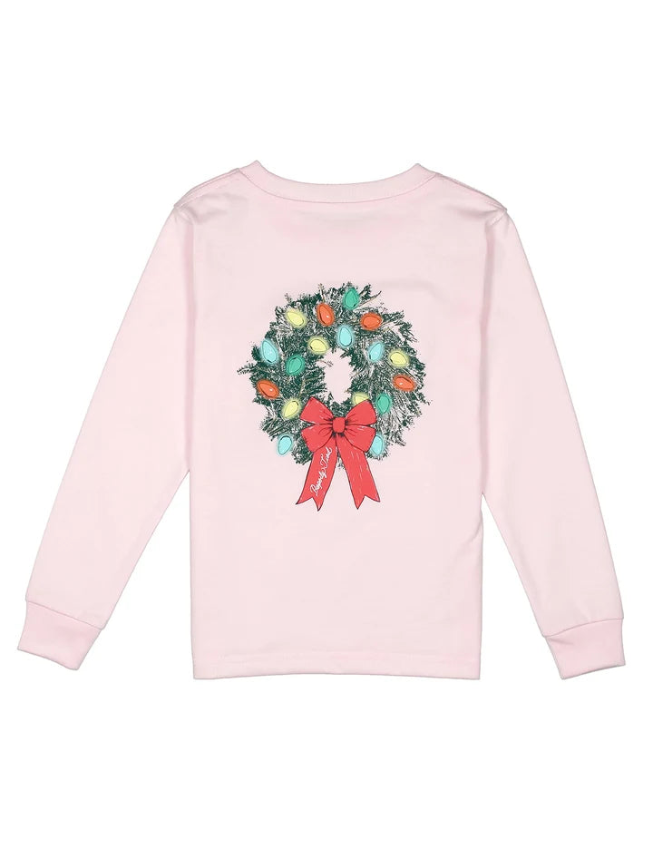 Girls Wreath LS Rose