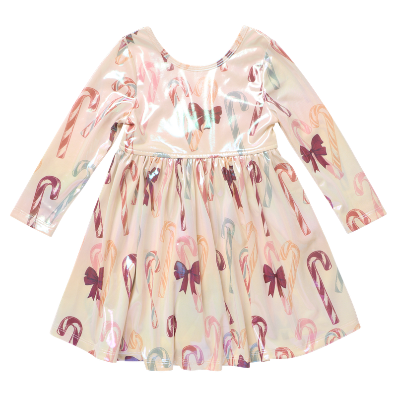 Lame Steph Dress- Antique Candy Canes