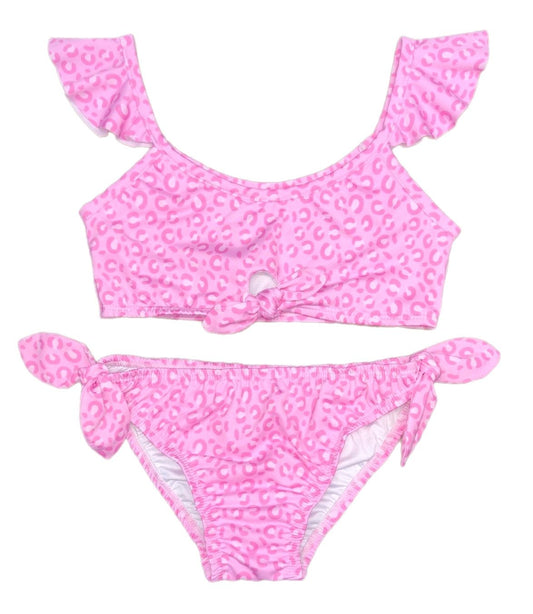 2pc Knot Swim BE - Pink Cheetah