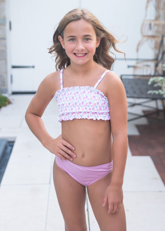 2pc Smocked Swim BE - Vintage Daisy