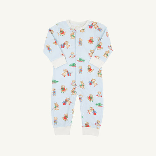 Paxton Playsuit- Christmas Time Cuties Blue