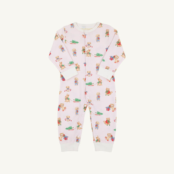 Paxton Playsuit- Christmas Time Cuties Pink
