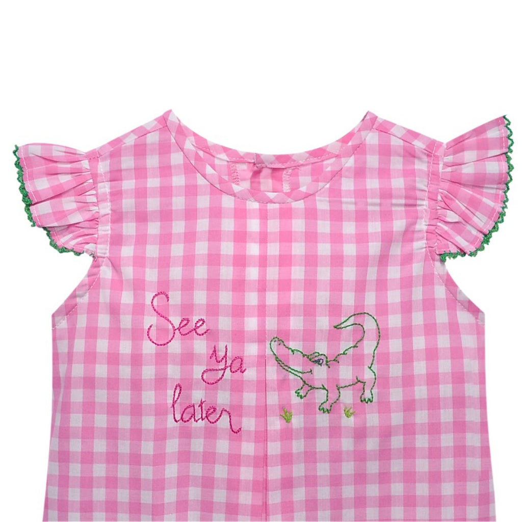 Pink Charlotte Dress-See Ya Later Alligator