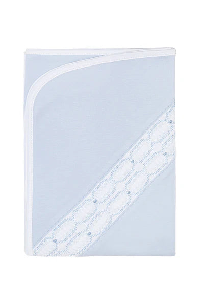Signature Smocked Boys Receiving Blanket