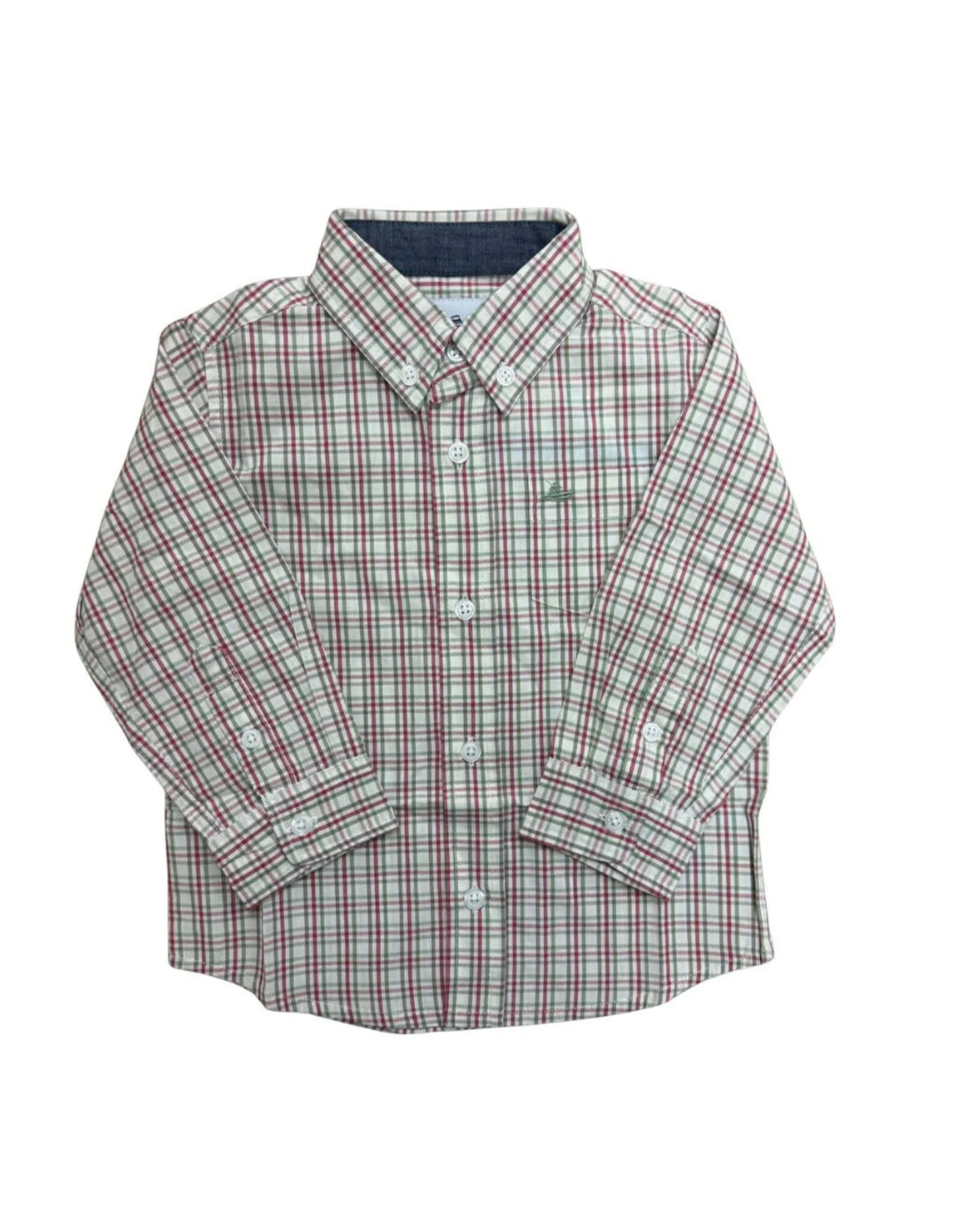 Green/Red LS Dress Shirt