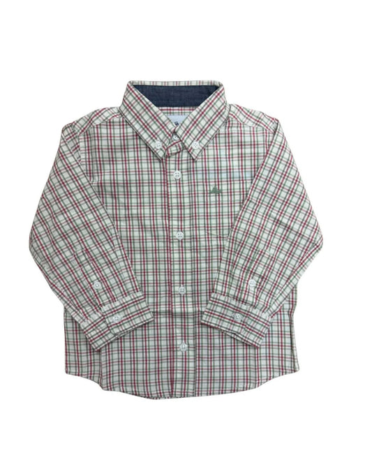Green/Red LS Dress Shirt