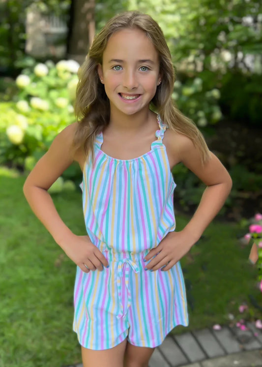 Daphne Romper Stripe Knit
