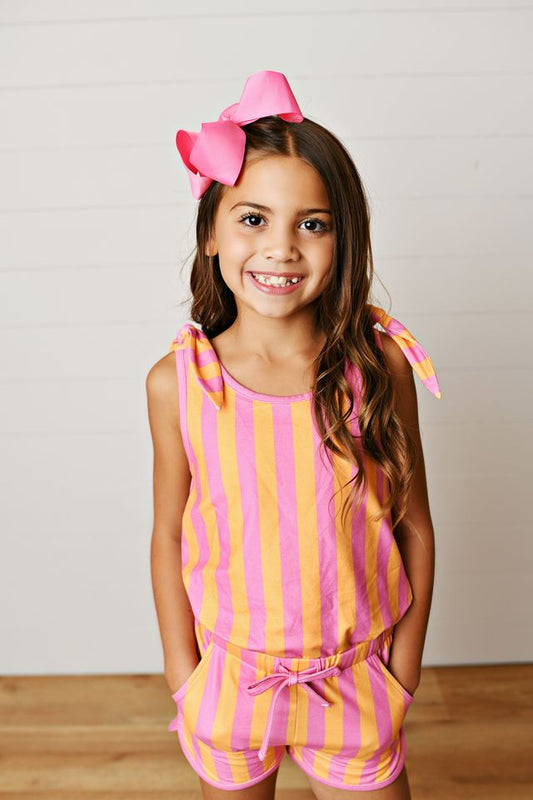 Pink/Orange Striped Jumper