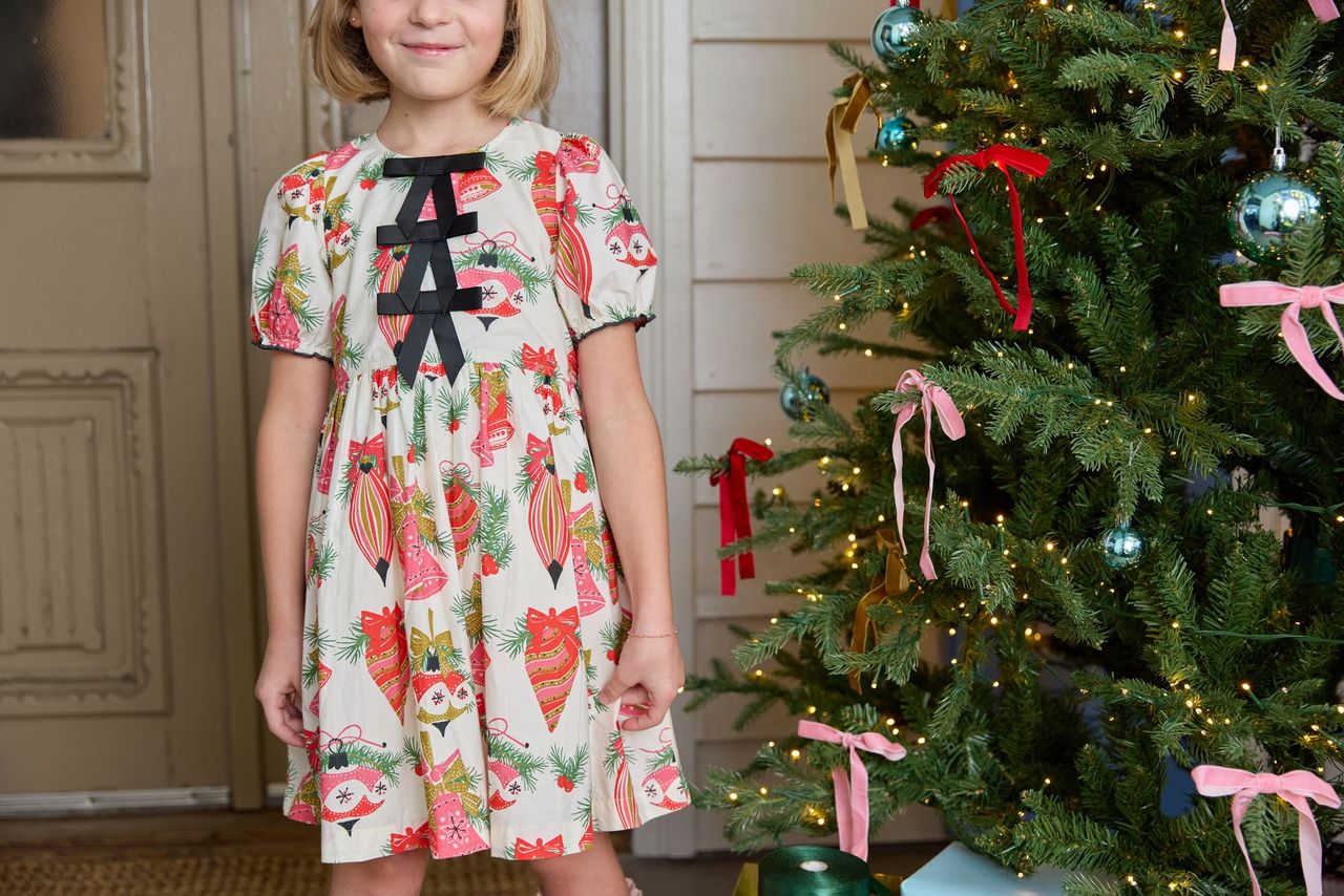 Girls Hermione Dress - Holly Bells