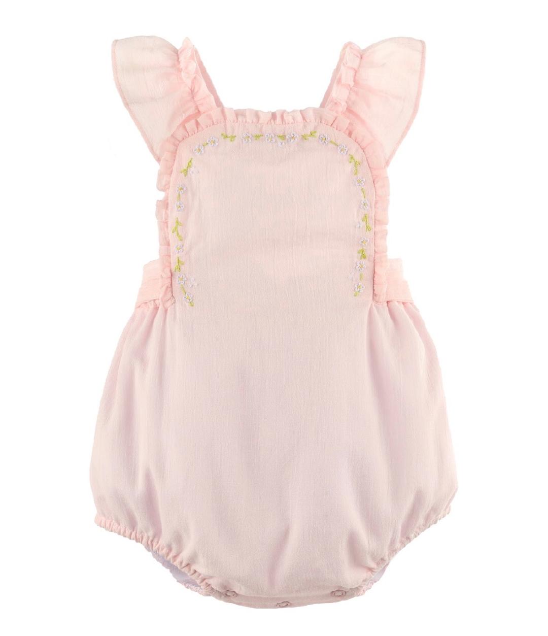 Daisy Chain Sunsuit- Pink
