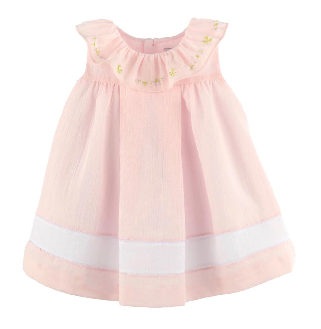 Daisy Chain Ruffle Dress- Pink