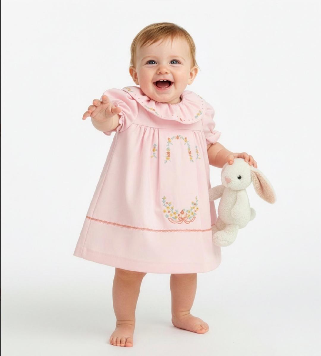 Pumpkin Ruffle Dress Pink
