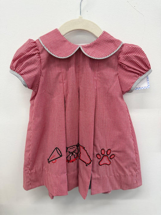 Bulldog Red/Black Four Logo Dress