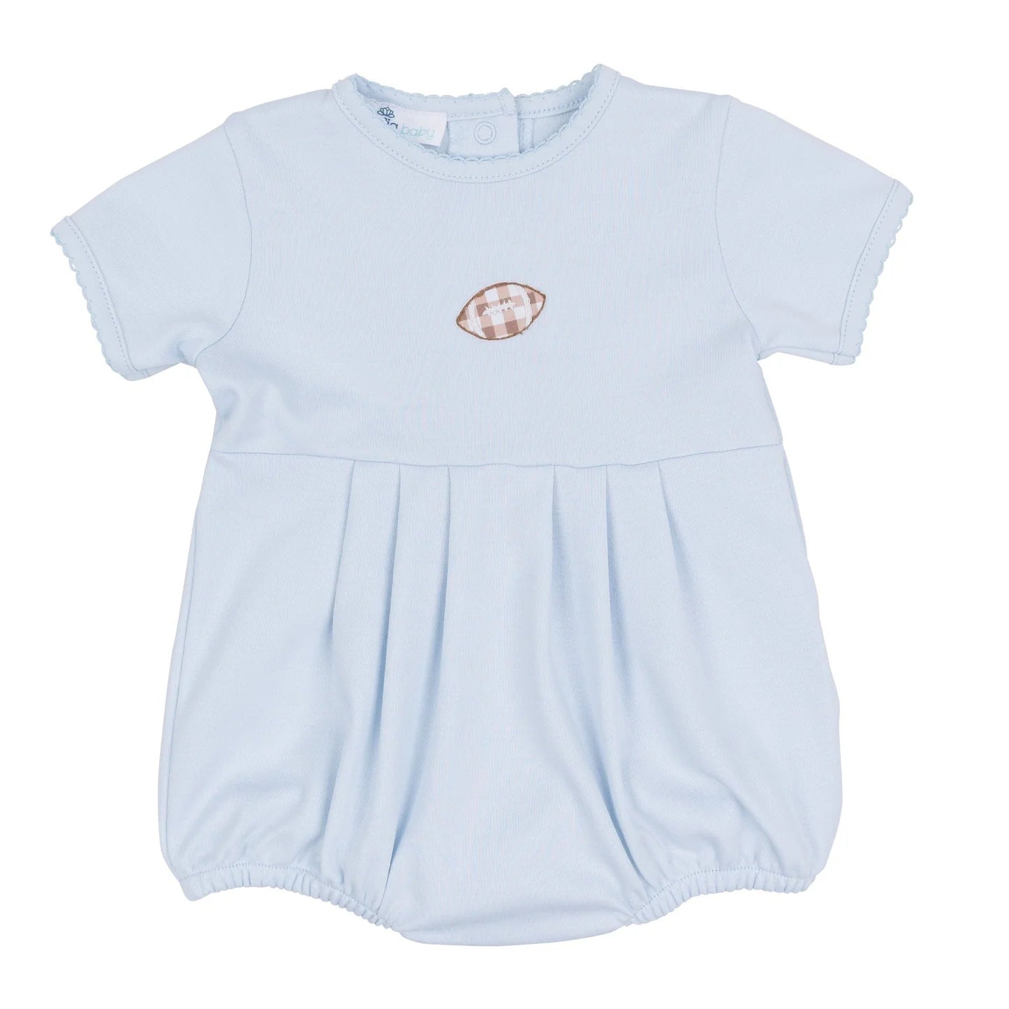 Tiny Tailgater Hand-Embroidered Bubble - Light Blue