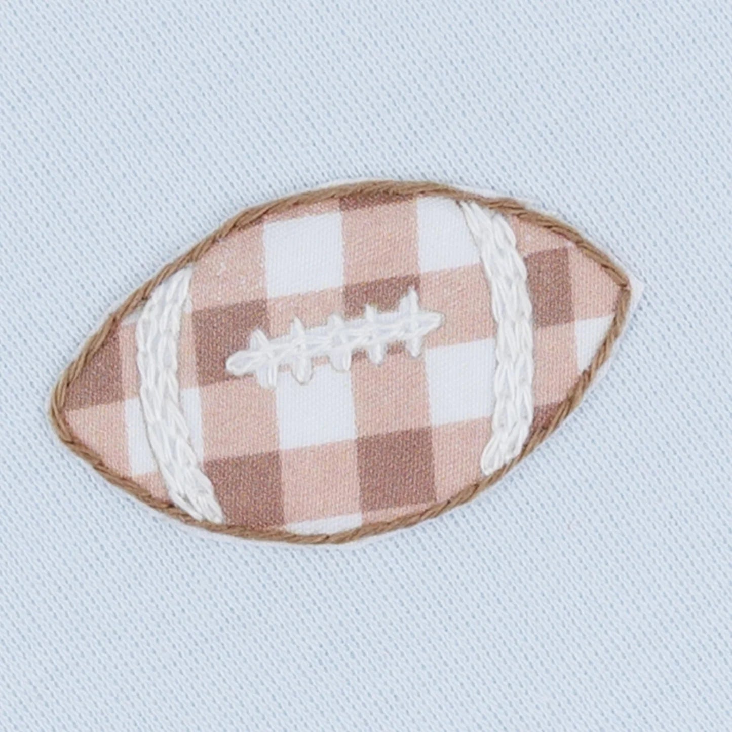 Tiny Tailgater Hand-Embroidered Bubble - Light Blue