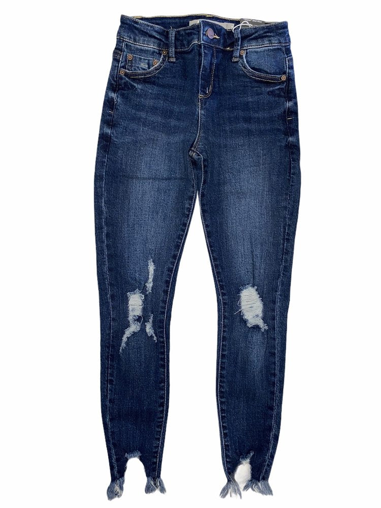 Diane Destructed Skinny Jean Indigo