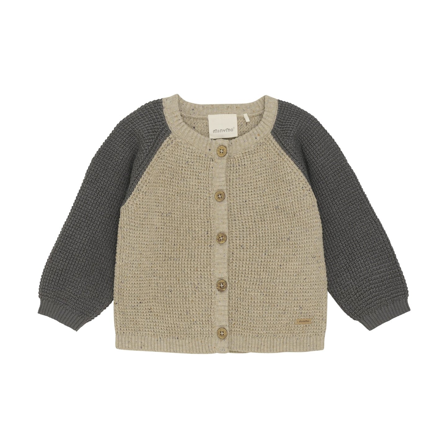 Baby Knit Cardigan - Beige Melange