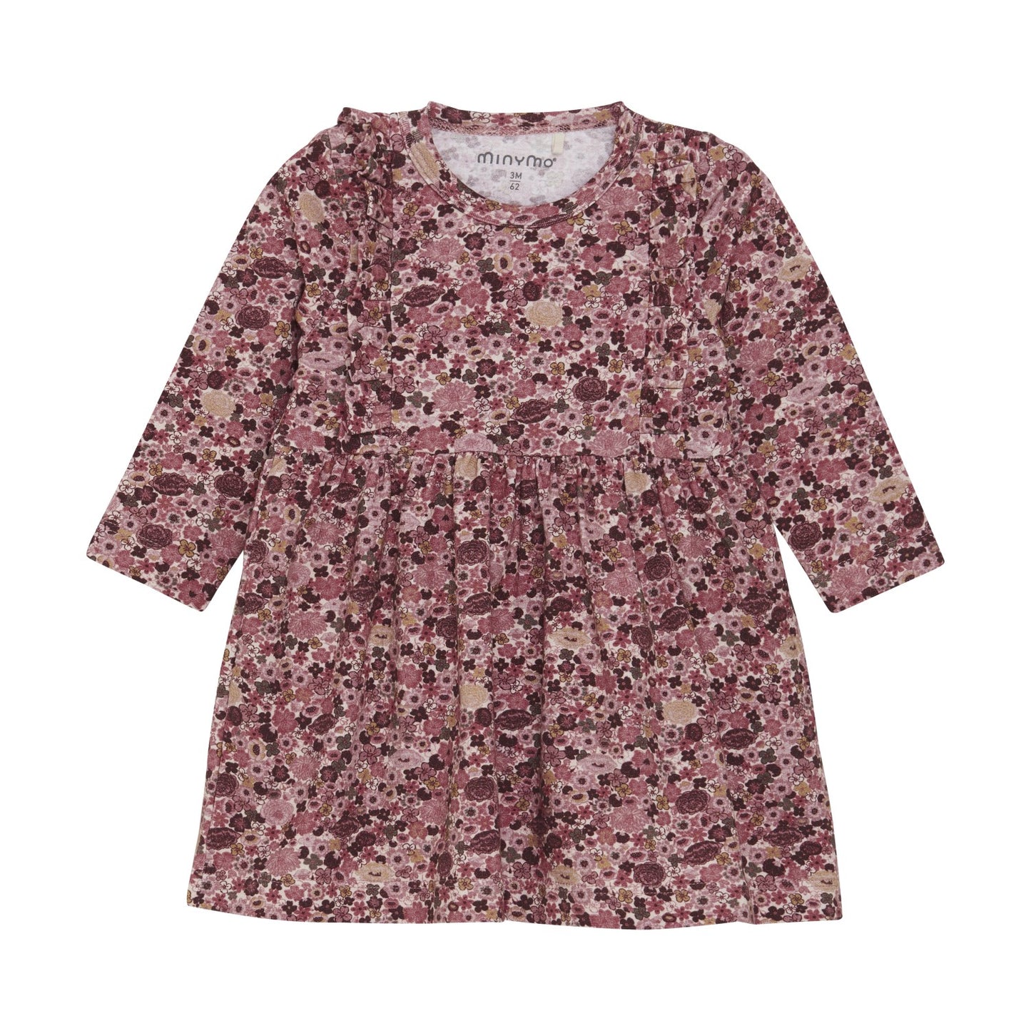 Baby L/S Dress - Dusty Rose Floral