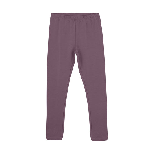 Girls Leggings - Black Plum