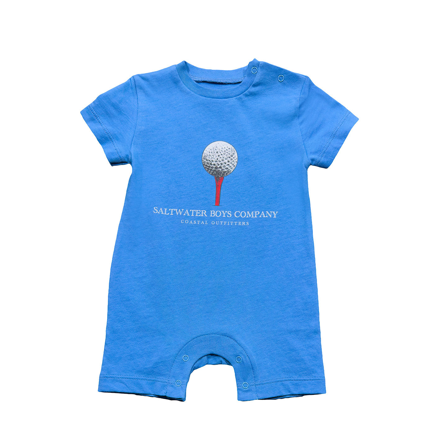 Golf Ball Romper - Parisian Blue