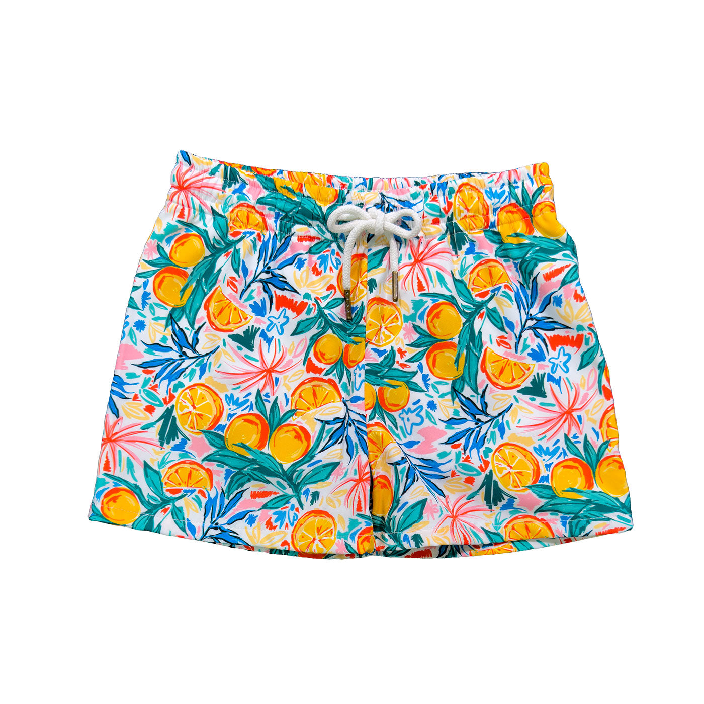 St Simons Swim Trunk - Positano Oranges