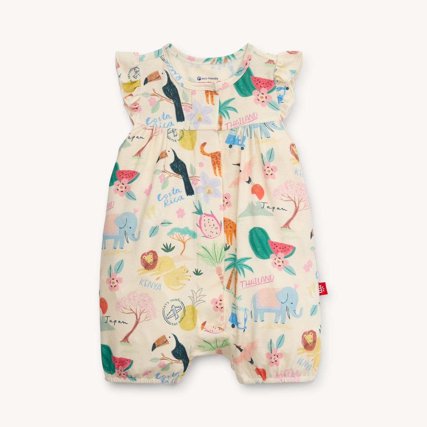 Wanderlust Wildlife Magnetic Romper