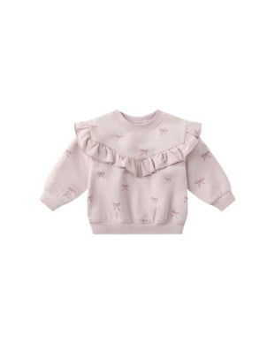 Ruffle Fleece Bow Set